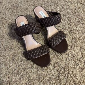 Steve Madden Chocolate Braided Sandals